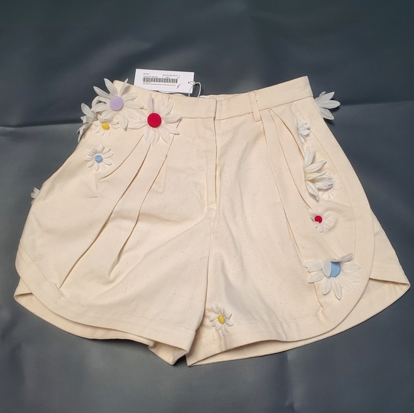 NWT$695 Rosie Assoulin Pleated Asymmetrical Shorts - Picture 12 of 16